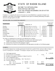 Form RI W-4 Rhode Island Employer&#039;s Income Tax Withholding Tables - Rhode Island, Page 6