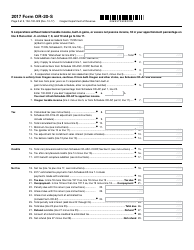 Form OR-20-S Oregon S Corporation Tax Return - Oregon, Page 2