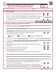 OTC Form M Oklahoma Business Registration Packet for Manufacturers - Oklahoma, Page 14