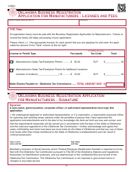 OTC Form M Oklahoma Business Registration Packet for Manufacturers - Oklahoma, Page 17