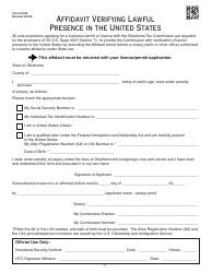 OTC Form M Oklahoma Business Registration Packet for Manufacturers - Oklahoma, Page 19