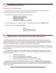 OTC Form M Oklahoma Business Registration Packet for Manufacturers - Oklahoma, Page 2