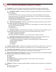 OTC Form M Oklahoma Business Registration Packet for Manufacturers - Oklahoma, Page 5