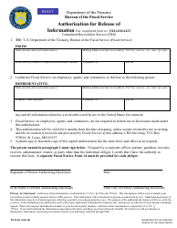 Document preview: FS Form 14 Authorization for Release of Information