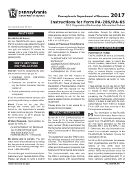Form PA-20s/65 Pa S Corporation/Partnership Information Return - Pennsylvania, Page 5