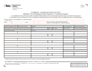 Form CAT1 Commercial Activity Tax Registration - Ohio, Page 4