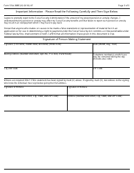 Form SSA-3885 Government Pension Questionnaire, Page 3