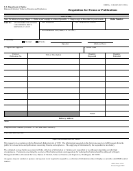 Document preview: ATF Form 1370.3 Requisition for Forms or Publications