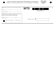 Document preview: Withholding Tax Return Daily - Rhode Island