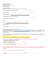 Transmittal Form for the Reporting of W-2 Information on Electronic Media - Rhode Island, Page 3