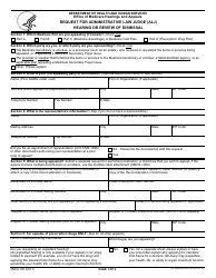 Document preview: Form OMHA-100 Request for Administrative Law Judge (Alj) Hearing or Review of Dismissal