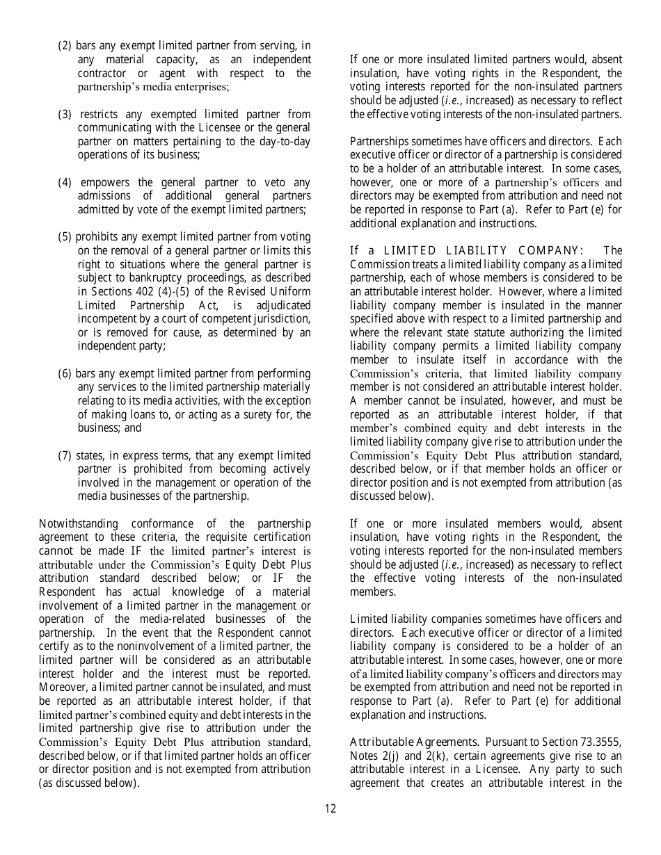 FCC Form 323 Ownership Report for Commercial Broadcast Stations, Page 12