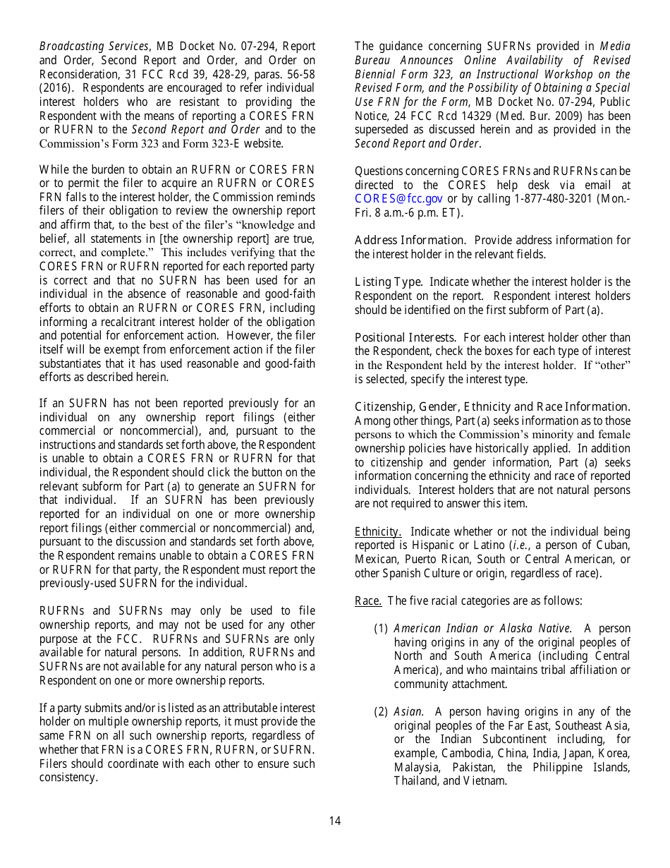 FCC Form 323 Ownership Report for Commercial Broadcast Stations, Page 14