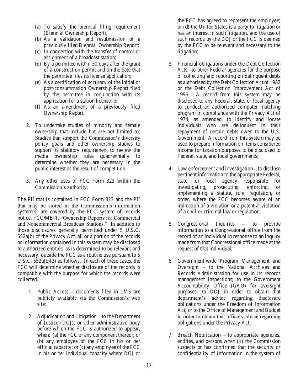 FCC Form 323 Ownership Report for Commercial Broadcast Stations, Page 17