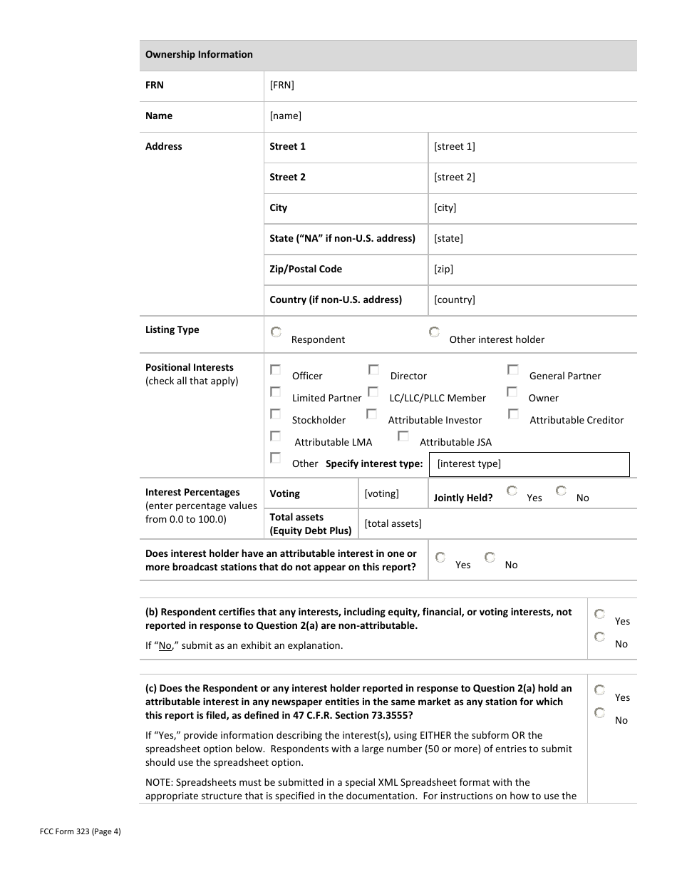 FCC Form 323 Ownership Report for Commercial Broadcast Stations, Page 22