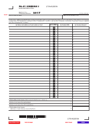 Document preview: Form PA-41 Schedule J Income From Estates or Trusts - Pennsylvania