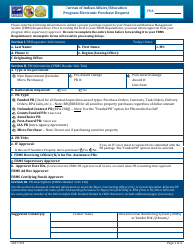Bureau of Indian Affairs/Education Program Electronic Purchase Request Form