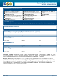 Bureau of Indian Affairs/Education Program Electronic Purchase Request Form, Page 4