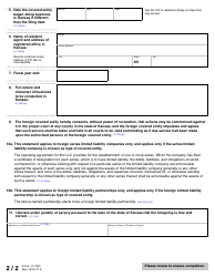 Form 17-7931 Application for Registration of FA Foreign Covered Entity - Kansas, Page 5