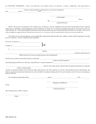 SEC Form 878 (9-M) Irrevocable Appointment of Agent for Service of Process, Pleadings and Other Papers by Partnership Non-resident Broker or Dealer, Page 2