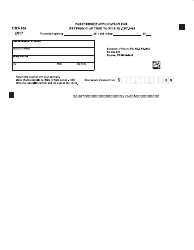 Form CBT-206 Partnership Application for Extension of Time to File Form Nj-Cbt-1065 - New Jersey