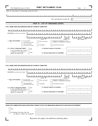FEC Form 8 Debt Settlement Plan, Page 6