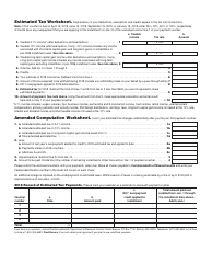 Form 2-ES Massachusetts Estimated Income Tax for Filers of Forms 2 and 2g - Massachusetts, Page 2