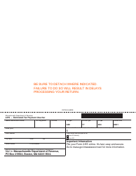 Form 2-ES Massachusetts Estimated Income Tax for Filers of Forms 2 and 2g - Massachusetts, Page 3