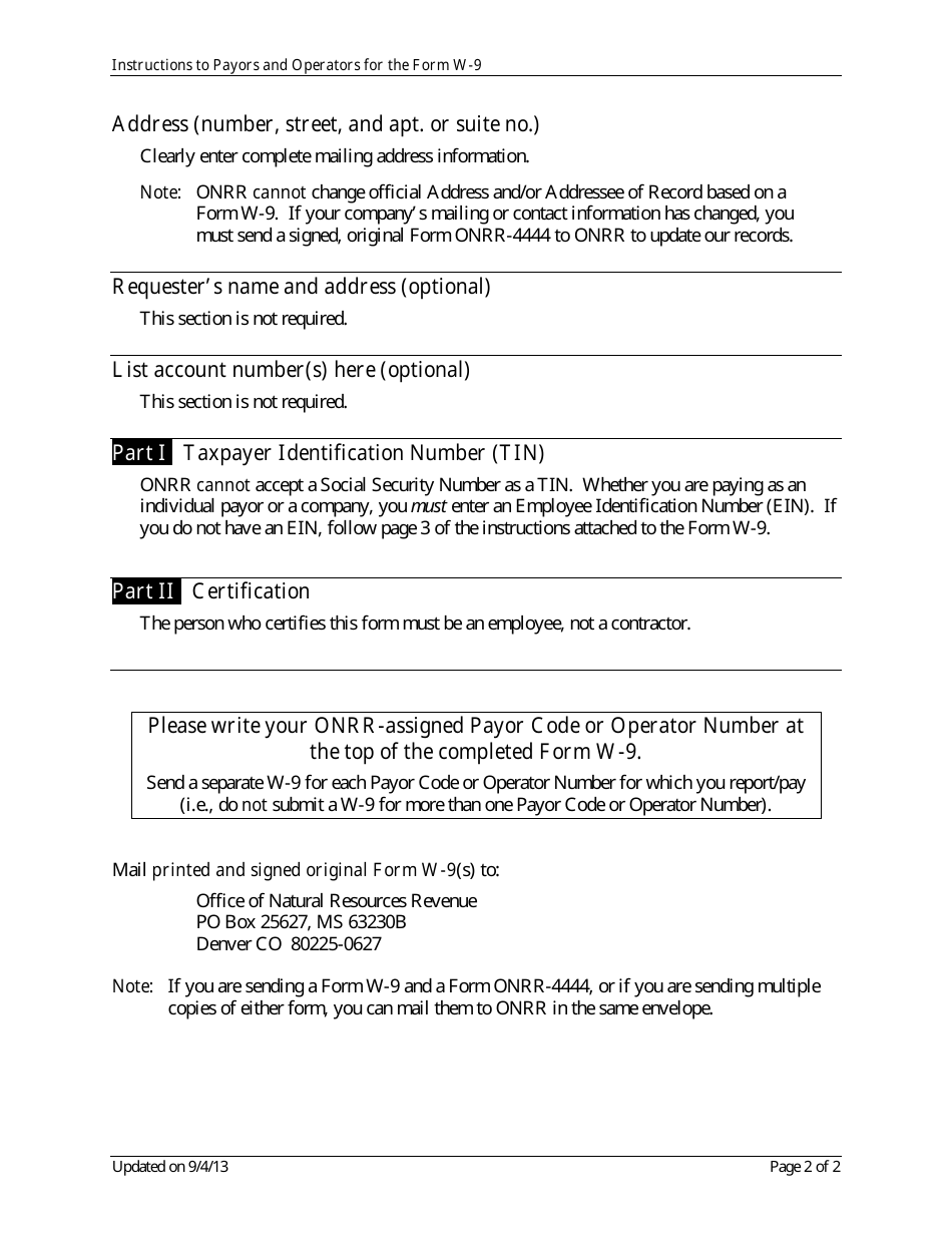 Download Instructions For Irs Form W 9 Request For Taxpayer Identification Number And 8549