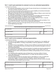 Form YY &quot;Authorized Representative Form - Mnsure&quot; - Minnesota, Page 2