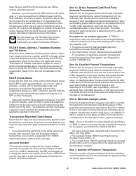 Instructions for IRS Form 1099-K Payment Card and Third Party Network Transactions, Page 4