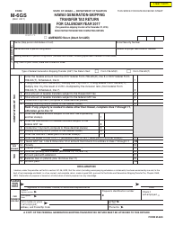 Form M-6gs Hawaii Generation-Skipp Transfer Tax Return - Hawaii