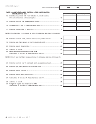 Form MI-1040D Michigan Adjustments of Capital Gains and Losses - Michigan, Page 2