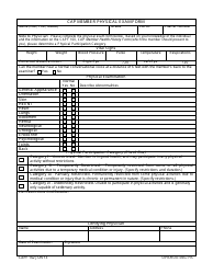 Document preview: CAP Form 162 CAP Member Physical Exam Form