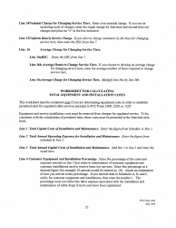 Instructions for FCC Form 1205 Determining Costs of Regulated Cable Equipment and Installation, Page 21