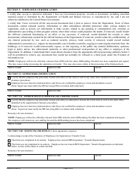 Form HHS-419 Clearance of Employees for Separation or Transfer, Page 5