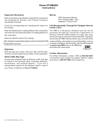 Form CT-8822C Corporation Business Tax Change of Address - Connecticut, Page 2