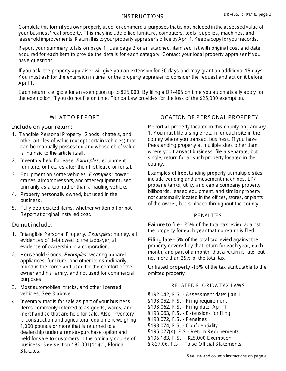 Form Dr 405 Fill Out Sign Online And Download Fillable Pdf Florida Templateroller 3943