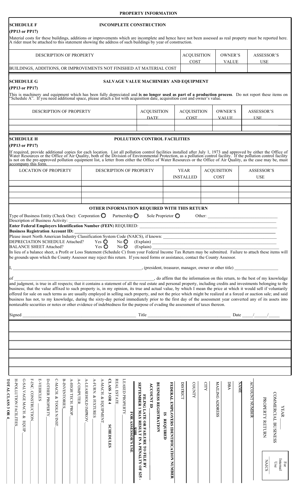 Form STC12:32C Commercial Business Property Return - West Virginia, Page 4