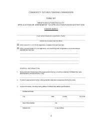 CFTC Form SEF Swap Execution Facility Application or Amendment to Application for Registration, Page 3