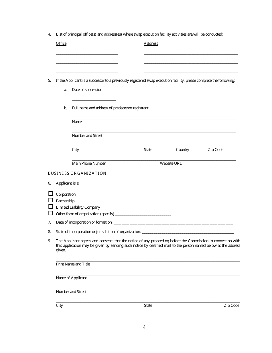 Cftc Form Sef - Fill Out, Sign Online And Download Printable Pdf 