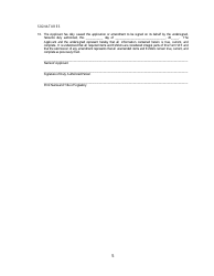 CFTC Form SEF Swap Execution Facility Application or Amendment to Application for Registration, Page 5