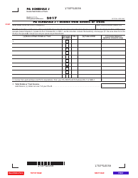 Form PA-40J Schedule J Income From Estates or Trusts - Pennsylvania