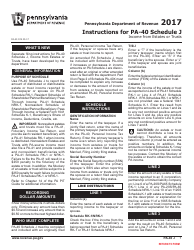Form PA-40J Schedule J Income From Estates or Trusts - Pennsylvania, Page 3