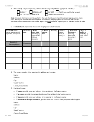 FWS Form 3-200-37 Federal Fish and Wildlife Permit Application Form, Page 3