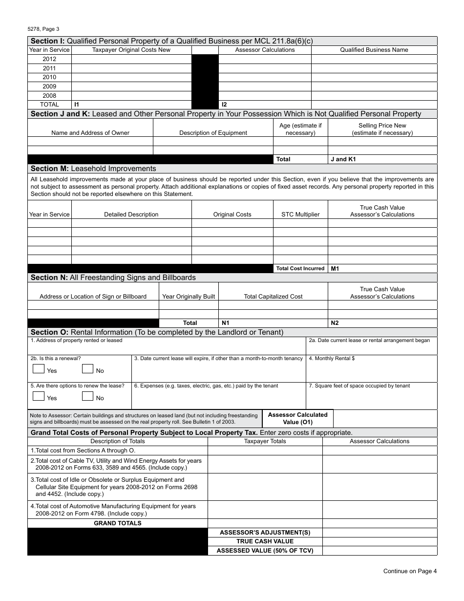 Form 5278 - 2018 - Fill Out, Sign Online and Download Fillable PDF ...