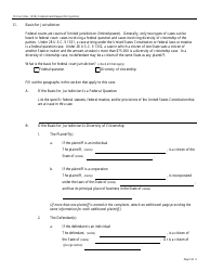 Form Pro Se2 Complaint and Request for Injunction, Page 3