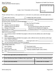 Form DHCS4468 Family Pact Provider Application - California, Page 6