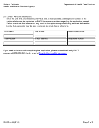Form DHCS4468 Family Pact Provider Application - California, Page 9
