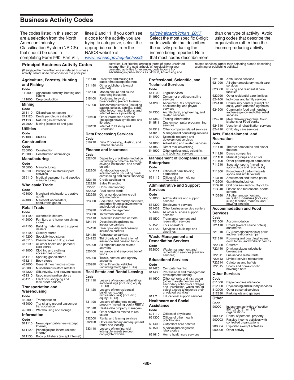 Instructions for IRS Form 990-T Exempt Organization Business Income Tax Return (And Proxy Tax Under Section 6033(E)), Page 30